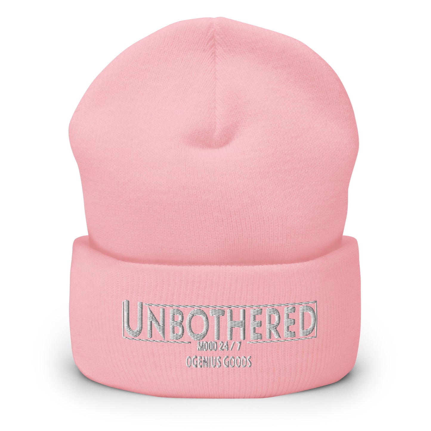OG Cuffed Beanie/Unbothered/Pink Sugar/White